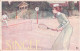 Sports - TENNIS - "SINGLE E " - Illustrateur : Signé K. - 1908 - Tennis