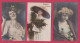 LOT DE 5 CARTES DE PORTRAIT DE FEMME - Women