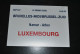 Pancarte D'itinéraire De Train Plaque SNCB NMBS B Le Grand Ducal Luxembourg Arlon Namur Bruxelles Midi Brussel Zuid Fbmz - Railway & Tramway