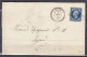 Nr 14a Op Brief Van Vals Naar Lyon Met Punstempel 3483 - 1853-1860 Napoleon III