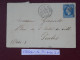 FRANCE LETTRE  RR  1873 ETOILE DE PARIS N° 16  A  SENLIS  +N°22 + AFF. INTERESSANT+DP7 - 1849-1876: Période Classique