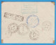 LETTRE RECOMMANDEE PAR AVION DE 1931 - VIGNETTES EXPOSITION PARIS 1930 ET JOURNEE DE DEUIL JOFFRE - OBLITERATIONS - 1927-1959 Cartas & Documentos
