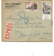 LOT DE 2 LETTRES PAR EXPRES 1957 - Covers & Documents