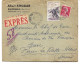 LOT DE 2 LETTRES PAR EXPRES 1957 - Covers & Documents