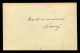 AUTOGRAPHE - POINCARE SUR CARTE DU CLOS A SAMPIGNY (MAUSE) - Other & Unclassified