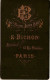 CARTE CDV - Edit. E. BICHON Paris - Portrait D'un Homme, à Identifier - Tirage Aluminé 19 ème - Old (before 1900)