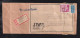 Bizone 1951 Einschreiben Warensendung 80Pf EF FREIBURG X PFORZHEIM 26.7.1951 - Covers & Documents