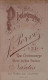 CARTE CDV - Edit. J. PERVEZ - Un Petit Garçon En Marin, à Identifier - Tirage Aluminé 19 ème- - Old (before 1900)