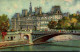 N°3058 W -cpa Paris -illustrateur -l'hôtel De Ville- Le Pont- - Ponts