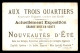 CHROMOS - AUX TROIS QUARTIERS - OISEAUX - Autres & Non Classés