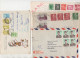 Lot De 9   Enveloppes Provenant De L'étranger Avec Assemblages De Timbres Colorés  (PPP47352) - Other & Unclassified