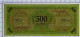 500 LIRE OCCUPAZIONE AMERICANA IN ITALIA MONOLINGUA BEP 1943 SUP+ - Allied Occupation WWII