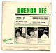 EP 45 TOURS BRENDA LEE THANKS A LOT 1963 FRANCE BRUNSWICK 10665 - 7" - Rock