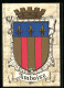 AK Wappen Von Amboise Mit Rot-goldenen Streifen Und Drei Heraldischen Lilien  - Genealogy