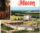 27007 / ⭐ MACON 71-Saone Et Loire Souvenir De.. Multivues Dont Nouvelle PISCINE Flamme Postale 1987 Editions COMBIER - Macon