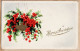 27373 / ⭐ HEUREUX ANNIVERSAIRE Corbeille Fruits Rouge 1910s - FOX PARIS  - Birthday