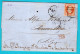 FRANCE Cover Sheet 1858 Paris To Brussels And Forwarded To Luxembourg - 1853-1860 Napoleon III