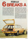 3 Feuillets De Magazine Opel Rekord Break 1976, Rekord II 1972. - Voitures