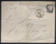 France - Taxe Yvert N° 18 Obl. Sur LsC Triangle Avec Dents Rue Milton Juge De Paix Contre Seings Rouge - 10/08/1888 - 1859-1959 Covers & Documents