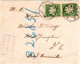 Bayern 1910, 2x5 Pf. Auf Brief V. Dachau N. USA. Sogenannter "Schnellster Weg". - Cartas & Documentos