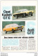 4 Feuillets De Magazine Opel Kadett 1973, GT/E 1976, - Advertising