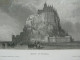 FRANCE 4x Original Gravure Mont St Michel Marseille Montpellier J.J. Rousseau - Estampes & Gravures