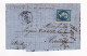 Lettre 1862 Comptoir De L'Escompte Tours Indre Et Loire Bastard & Cie Carcassonne Aude Timbre Napoléon III 20 Centimes - 1853-1860 Napoléon III