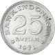 Monnaie, Indonésie, 25 Rupiah, 1971 - Indonésie