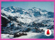 294227 / France - Massif De La Grande-Plagne (Savoie) Vue Aerienne PC 1985 Postage Due USED 2.10 Fr. Liberty Of Gandon - 1982-1990 Vrijheid Van Gandon