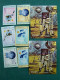 Delcampe - Lot Space Timbres Neufs ** Aussi Non Dentelés Dorés Et Feuilletés D'or CV - Collections