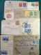 Delcampe - Collection D'histoire Postale Monde Enveloppes Voyagé, Période Classique Et Semi - Collections (with Albums)