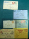 Delcampe - Lotto Monde Environ 50 Lettres Et Cartes Postales Voyagé De La Période Classique - Collections (with Albums)