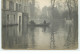 Carte Photo à Localiser - Inondations - Hommes Dans Une Barque - To Identify