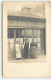 Carte Photo - Deux Femmes Et Un Homme Devant Une Buvette - Cafés