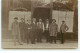 Carte Photo - Café Restaurant L. Fesset - Hommes Devant La Vitrine - Restaurants