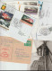 50 Covers & Cards With Trains As A Theme, Either Stamps Or Postmarks. Postal Weight 0,255 Kg. Please Read Sales Conditio - Trains