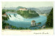 VERY RARE OLD LITHO, Rheinfall Und Die Alpen, Switzerland - Neuhausen Am Rheinfall