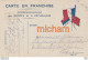 C P A Theme  14/18   Franchise Militaire  3 Drapeaux - War 1914-18