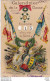 CPA  Theme  Carte  A Systeme  Calendrier  Encore  15 Jours  A Faire  - Père  100 - War 1914-18