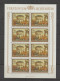 Liechtenstein 1978 Paintings - Horses And Carriage Full Sheets ** MNH - Neufs