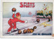 Carte Spirou Sportif Jeu De Quilles Voyagé En 1928 - Stripverhalen