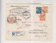 YUGOSLAVIA,1938 BEOGRAD Registered Cover To Subotica Returned - Covers & Documents