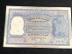 INDIA 100 RUPEES P-43  1957 TIGER ELEPHANT DAM MONEY BILL Rhas Pinhole ARE BANK NOTE Red Numbers Above And Below 1 Pcs A - Indien