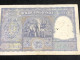 Delcampe - INDIA 100 RUPEES P-43  1957 TIGER ELEPHANT DAM MONEY BILL Rhas Pinhole ARE BANK NOTE Red Numbers Above And Below 1 Pcs A - India