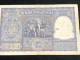 Delcampe - INDIA 100 RUPEES P-43  1957 TIGER ELEPHANT DAM MONEY BILL Rhas Pinhole ARE BANK NOTE Red Numbers Above And Below 1 Pcs A - Inde