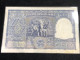 Delcampe - INDIA 100 RUPEES P-43  1957 TIGER ELEPHANT DAM MONEY BILL Rhas Pinhole ARE BANK NOTE Red Numbers Above And Below 1 Pcs A - Inde