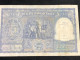 Delcampe - INDIA 100 RUPEES P-43  1957 TIGER ELEPHANT DAM MONEY BILL Rhas Pinhole ARE BANK NOTE Black Numbers Above And Below 1 Pcs - Inde