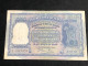 INDIA 100 RUPEES P-43  1957 TIGER ELEPHANT DAM MONEY BILL Rhas Pinhole ARE BANK NOTE Black Numbers Above And Below 1 Pcs - Inde