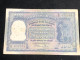 INDIA 100 RUPEES P-43  1957 TIGER ELEPHANT DAM MONEY BILL Rhas Pinhole ARE BANK NOTE Black Numbers Above And Below 1 Pcs - Indien