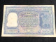 Delcampe - INDIA 100 RUPEES P-43  1957 TIGER ELEPHANT DAM MONEY BILL Rhas Pinhole ARE BANK NOTE Black Numbers Above And Below 1 Pcs - Inde